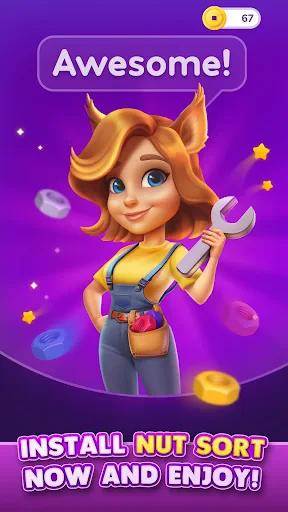 Nut Sort: Color Sorting Game screenshot