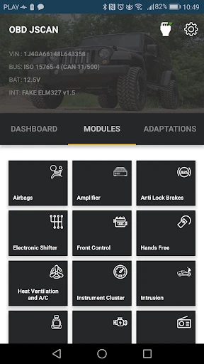 OBD JScan screenshot