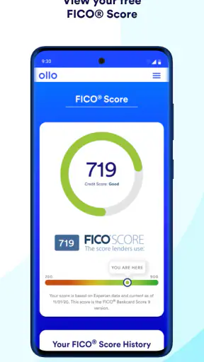 Ollo Credit Card Mobile App screenshot