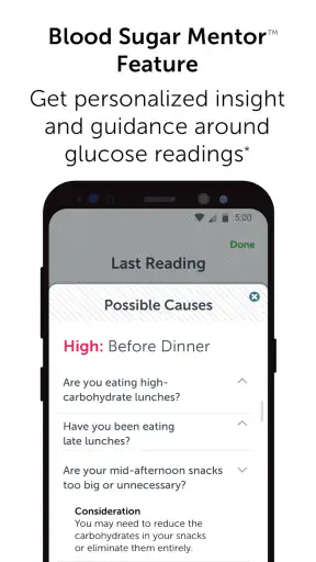​OneTouch Reveal® app screenshot