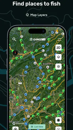 onWater Fish - Fishing Spots screenshot
