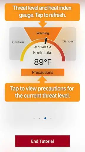 OSHA NIOSH Heat Safety Tool screenshot