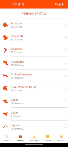 Osterie d'Italia 2025 screenshot