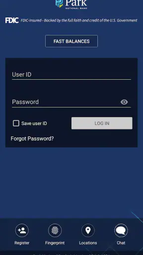 Park National Bank screenshot