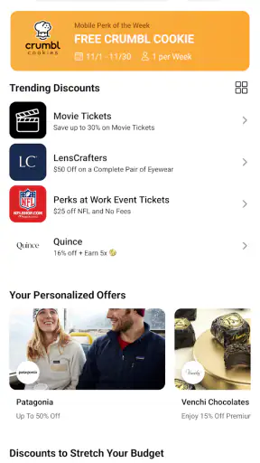 Perks at Work screenshot