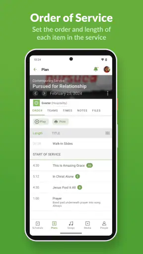 Planning Center Services screenshot