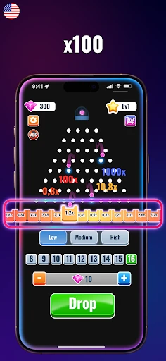 Plinko S x100: Plinko Balls XY screenshot