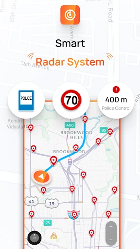 Radar, HUD, Map, Speed Camera screenshot
