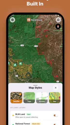 RockHoundR: Rockhounding Map screenshot