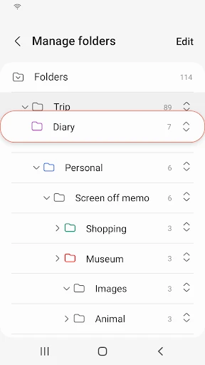 Samsung Notes screenshot
