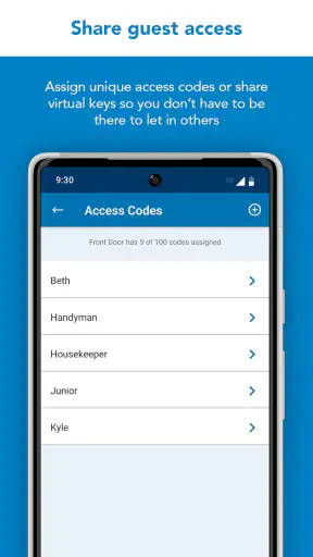 Schlage Home screenshot