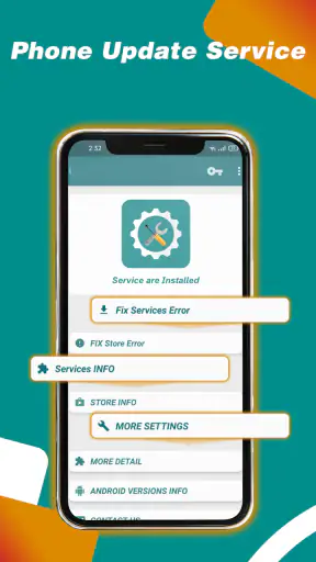Services Update Info screenshot