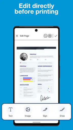 Smart HPrinter Service :ePrint screenshot