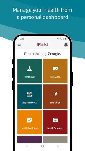 Stanford Health Care MyHealth screenshot