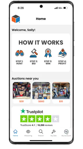 StorageTreasures Auction App screenshot