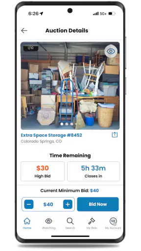 StorageTreasures Auction App screenshot