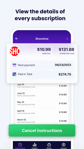 Subscription Stopper & Manager screenshot