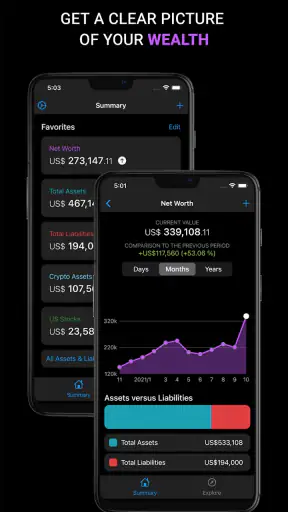 Sumio: Net Worth Tracker screenshot