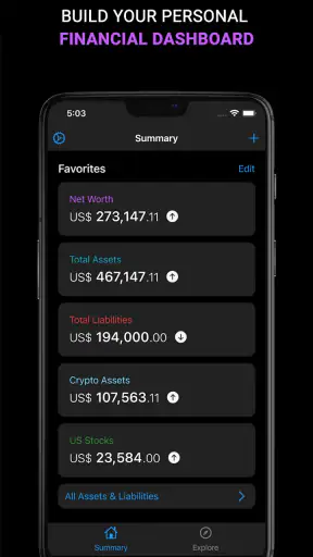 Sumio: Net Worth Tracker screenshot