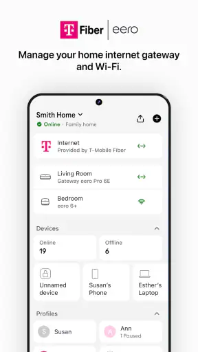 T-Mobile Fiber: eero screenshot