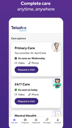 Teladoc Health screenshot
