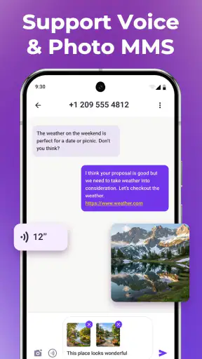 Text Number:Phone Text for Now screenshot