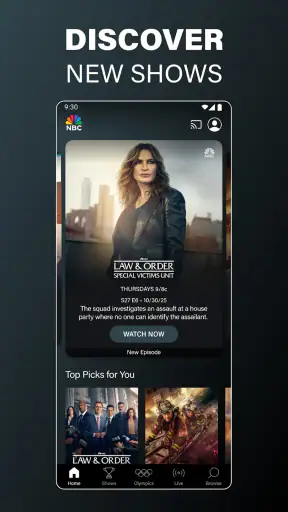 The NBC App - Stream TV Shows screenshot