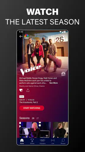 The NBC App - Stream TV Shows screenshot