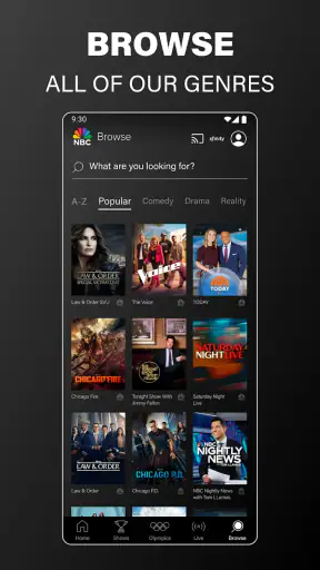 The NBC App - Stream TV Shows screenshot