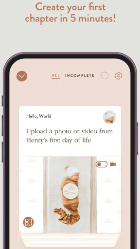 The Short Years Baby Book screenshot