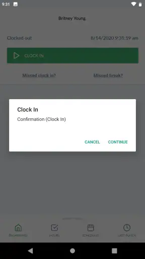 TimeClock Plus Clock screenshot