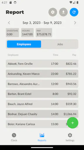 Toolr: Time Clock Calculator screenshot