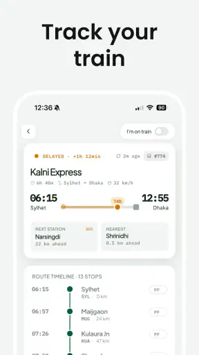 TrainKothai - BD Train Tracker screenshot