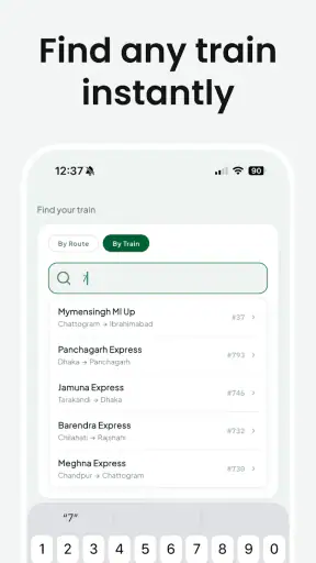 TrainKothai - BD Train Tracker screenshot