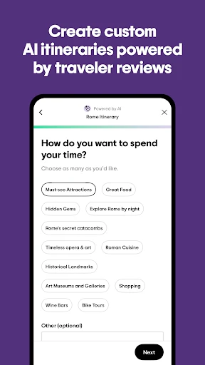 TRIPADVISOR PLAN BOOK TRIPS visual data 6