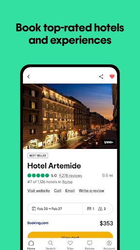 TRIPADVISOR PLAN BOOK TRIPS visual data 3