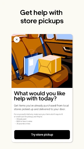 Uber - Request a ride screenshot