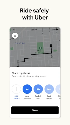 Uber - Request a ride screenshot