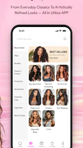 UNice: Wigs & Hair Bundles screenshot