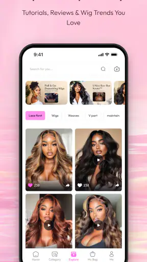 UNice: Wigs & Hair Bundles screenshot