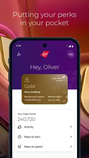 Virgin Atlantic screenshot