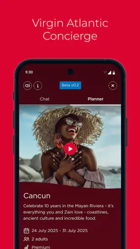 Virgin Atlantic screenshot