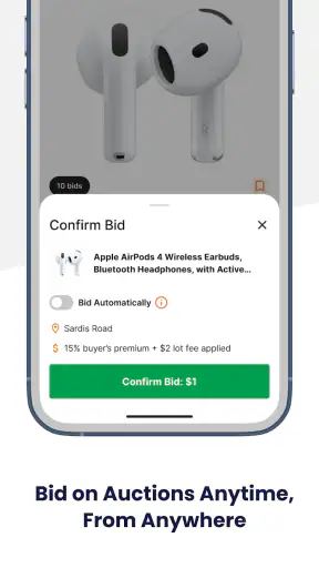 Vista Auction screenshot