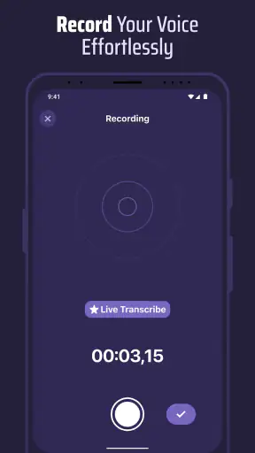 Voice & Transcribe - QuickVox screenshot