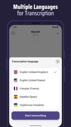Voice & Transcribe - QuickVox screenshot