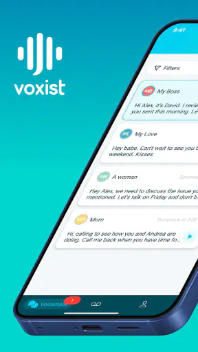 Voxist: read your voicemail screenshot