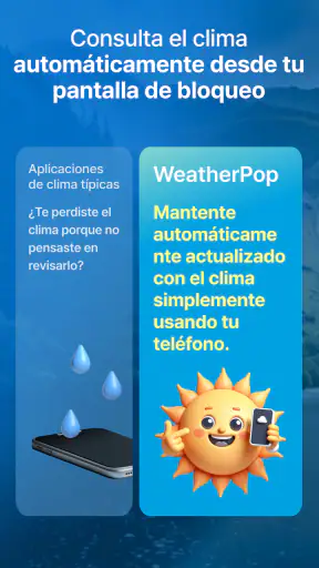 WeatherPop Español (Aviso) screenshot