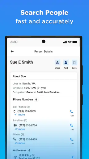 Whitepages - Find People screenshot