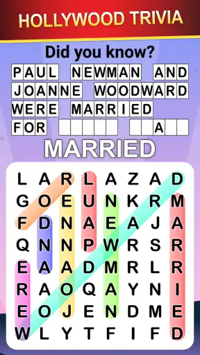 Word Search World Hollywood screenshot