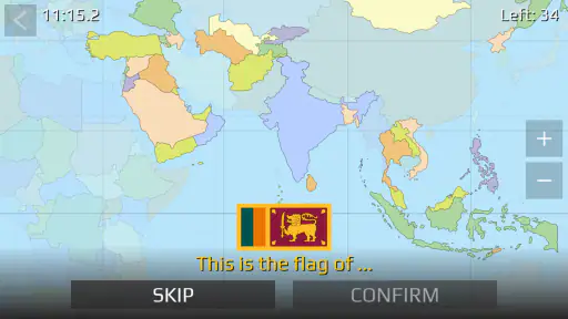 World Map Quiz screenshot